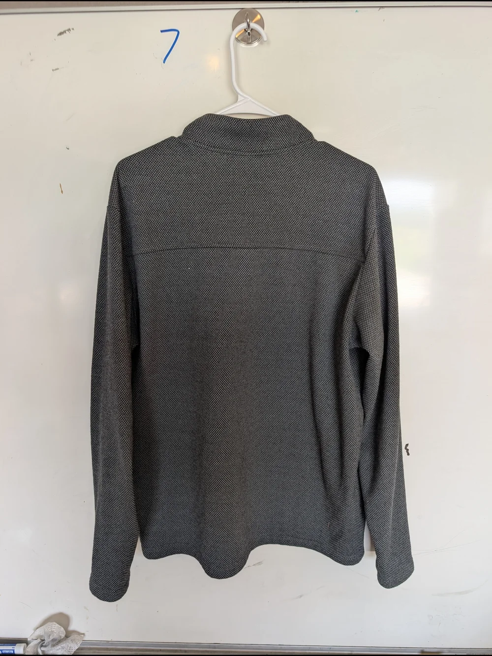 adidas Men’s Gray Quarter-Zip Performance Pullover